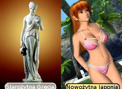 Bogini Hebe (starożytna Grecja) i Kasumi z DOA: Dead or Alive (nowożytna Japonia)